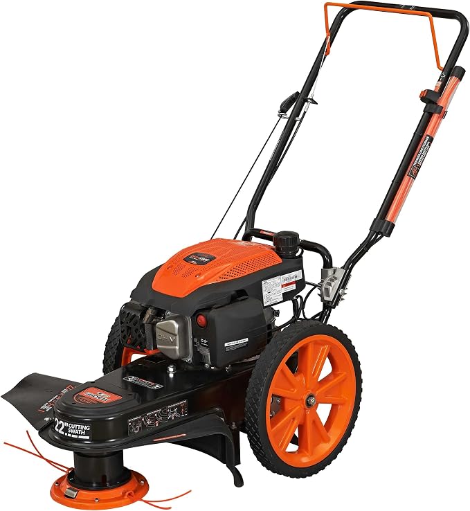 YARDMAX YL2250 22 in. 170cc Gas Walk Behind String Trimmer Mower, Orange