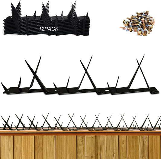 Metal Anti Climb Spikes for Fences and Walls, Effectively Avoided Invaders Climbing Attempts.(Size 178 inches)