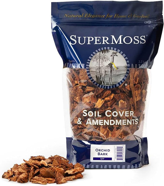 SuperMoss (23202) Orchid Potting Bark, Natural, 2oz