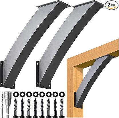 Aecxm 4"×4" 45°Angle Support Brackets Heavy Duty for gazebos, Decks, porches, Log Cabins and Other Wood Frame Degree Angle Pergola 4''x4'' 2-Bracket