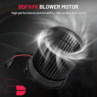 BDFHYK AC Heater Blower Motor Fan 87722 Compatible with Nissan 2014-2020 Qashqai,HVAC Blower Motor Assembly Replacement for 27226-4EM0A 803467 272265HA0A