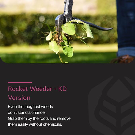 Yard Butler IRKT-1000KD Rocket Weeder - Stand-Up Weeder for Lawn Care - Ergonomic & Easy to Use - Power-Coated Steel Construction - Rust-Resistant - Eco-Friendly - Comfortable Length & Long Handle