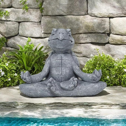 Meditating Turtle Statue Buddha, Zen Turtle, Zen Garden Turtle Figurines for Home and Garden Decor, Turtle Decorations Gift Ideas for Desk Office Bedroom Outdoor Yard Lawn (Turtle)