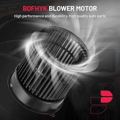 BDFHYK AC Heater Blower Motor Fan 700323 Compatible with Nissan 2014-2022 Rogue, 2017-2022 Rogue Sport with Fan Cage,HVAC Blower Motor Assembly Replacement for 27226-4BU0A 272264BU0A 75041 BM10019C