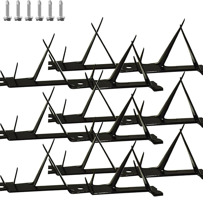 Metal Anti Climb Spikes for Fences and Walls, Effectively Avoided Invaders Climbing Attempts.(Size 60 inches)