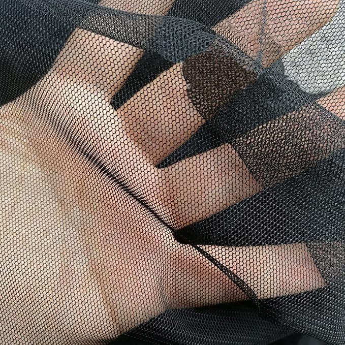 Mosquito Net Mosquito Netting for Patio Porch Cloth Fabric, DIY Insect Pest Barrier Mesh Nets for Outdoor/Bed/Wedding, Black 60x120in