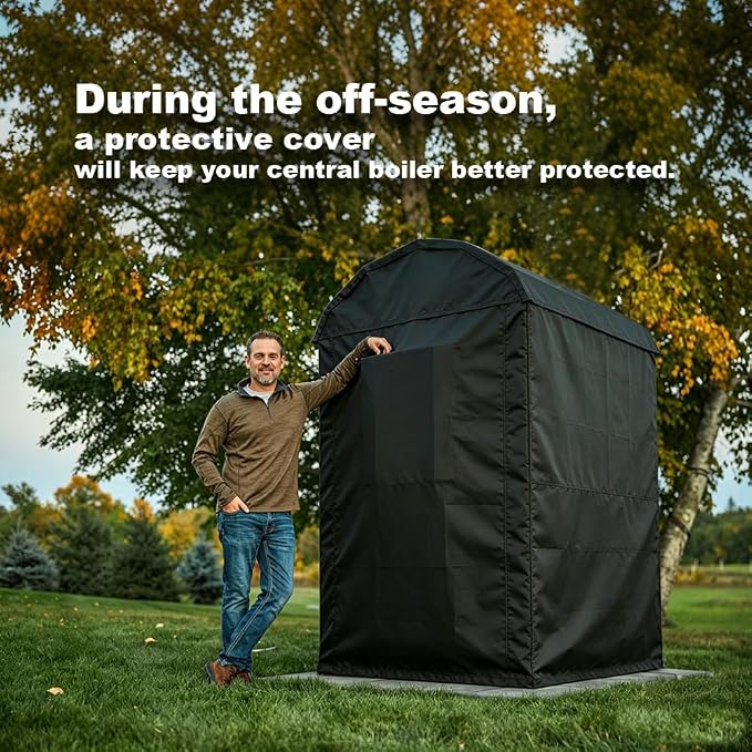 Cover for Storage Shed 600D for Garden Storage Shed and Ssolar Shed and other model Furnace . Heavy Duty 600D Black (M)