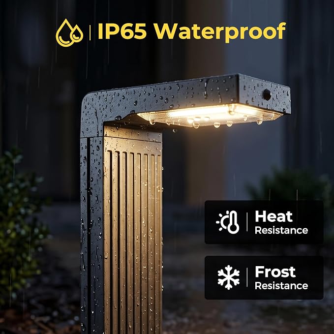 COXSENI Solar Lights Outdoor Pathway, 6Pack Motion Sensor Solar Pathway Lights, 2 Colors Adjustable & 3 Working Modes, IP65 Waterproof Outdoor Landscape Lighting for Garden Yard Driveway Walkway Lawn
