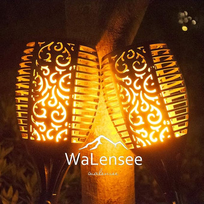 Walensee Solar Lights Outdoor with Flickering Flame,96 LED Solar Torch Lights Waterproof,43" Tall Super Larger Size Torches for Outside Garden Patio Yard Pathway, 4 Pack