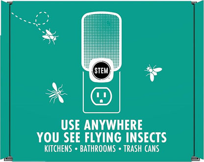 STEM Flying Insect Light Trap Refill Cartridges, Indoor Fruit Fly Trap, Insecticide-Free Pest Control for Home, Attracts and Traps Insects, Official STEM Refills - 8 Count