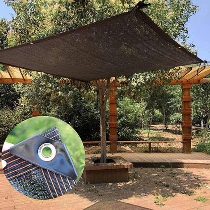 winemana 70% Black Shade Cloth, 8 x 12 FT Durable Mesh Tarp with Grommets, Resistant Garden Sun Shade Netting with Taped Edge for Plant Cover, Greenhouse, Patio, Tomatoes, Chicken Coop, Barn Kennel