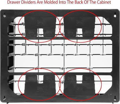 Akro-Mils 24 Drawer Hardware, Craft and Office Supply Storage Cabinet Bundle (2-pack)