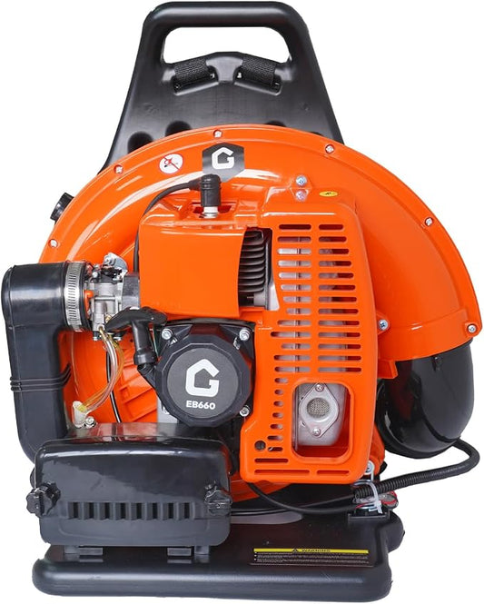 66 CC Backpack Leaf Blower, 880 CFM & 320 MPH | 4-HP 2-Cycle Gas Powered Leaf Blower, for Heavy Duty Lawn Care, Wet Leaf & Debris Clean