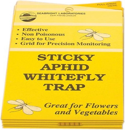 HGSLWFT 5 Count Sticky White Fly Trap (Pack of 5)