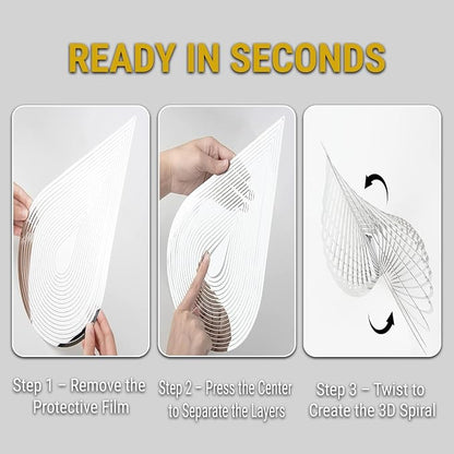 Reflective Bird Deterrents for Outside – Bird Repellent Devices Outdoor – 3D Wind Spinners Outdoor Garden Decor – Bird Repellent to Keep Woodpecker & Pigeons Away from Window Roof (Style 6)