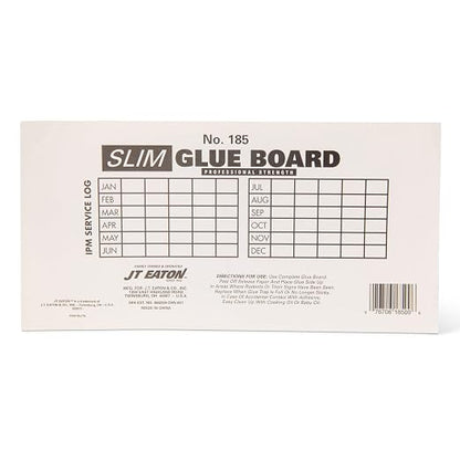 JT Eaton Slim Glue Board – Low-Profile Adhesive Mouse Trap for Effective Rodent Control, Non-Toxic, Easy Cleanup, Indoor Use | Slim Low-Profile Design Fits under Appliances and along Walls; Non-Toxic Adhesive; Easy Cleanup Indoors