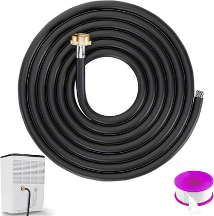 16.5FT Dehumidifier Hose with 3/4 Inch FHT Leak-Proof and Rust-Resistant Connector Portable AC Tangle-Free Thickened Drain Hose Indoor Perfectly Fit Most Dehumidifier Models