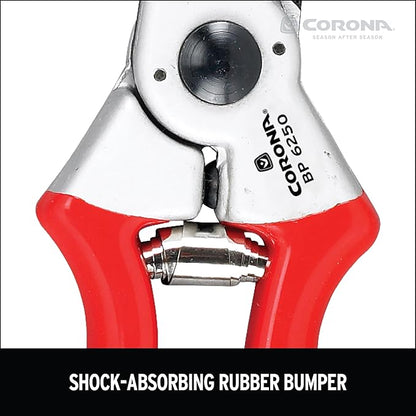 Corona Tools BP 6250 MAXFORGED Aluminum Bypass Pruner, 1-Inch Cut Capacity, Professional Hand Pruning Shears with Replaceable Steel Blade & Non-Slip Comfort Grip