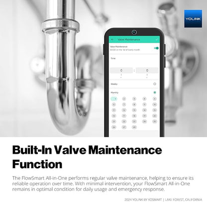 FlowShield HomeGuard 2": 3 Leak Detectors, Hub, 2" NSF Certified FlowSmart All-in-One Ultrasonic Water Meter with Auto Shutoff, Real-Time Leak Detection, App-Enabled, 10-Year Battery
