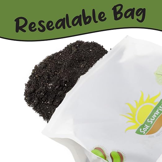 Soil Sunrise Premium Organic Worm Castings (8 Pounds) 8QT All Natural Soil Additive, Soil Builder, and Fertilizer