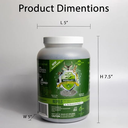Deer Repellent Systemic Granules 3 lb – Long-Lasting Animal Repellent for Lawn, Garden & Landscape – Ready-to-Use Granular Formula