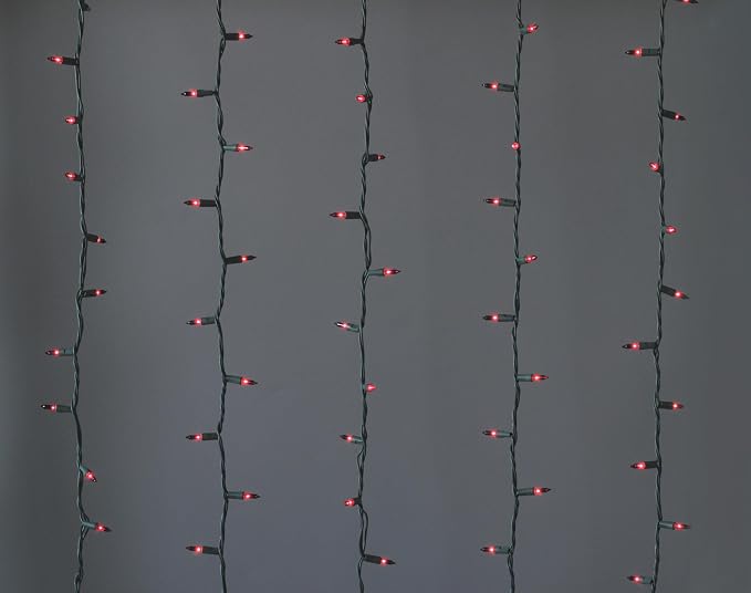 Brite Star 100 Count Mini String Christmas Lights, Purple - 22 feet Indoor/Outdoor Christmas Tree Lights with Green Wire