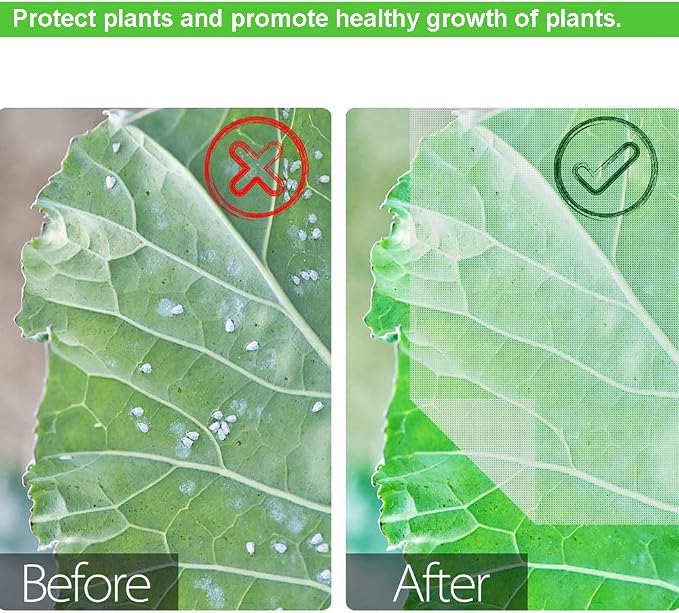 Plant Cover Bags, 4.6X 3.4 Feet Reusable Thicken Encrypted Garden Netting Mesh with Drawstring, Fruit Tree Plant Protect Netting, Plant Cover for Pest, Insect Bird Barrier Netting (2 Pcs)