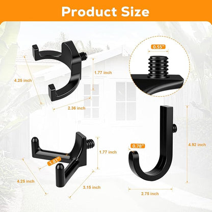 Storage Sheds Hooks J U V-Shape Hangers Tool Set for Suncast/Craftsman Shed Storage Accessories (9)