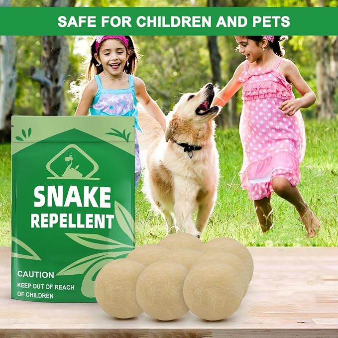 Mole & Snake Repellent, Snake Away Repellent for Outdoors, Snake Repellent Indoor, Snake Deterrent for Yard Pet Safe, Snake Out Repellant for Garden/Lawn/Garage-10P