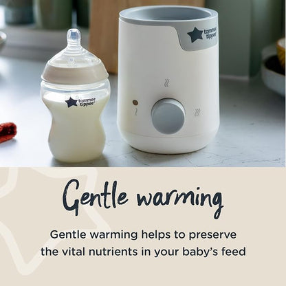 Tommee Tippee Easiwarm Bottle Warmer, Warms Breast Milk and Formula Bottles to Body Temperature in Minutes, Automatic Timer, One-Dial Operation, White (Pack of 6)