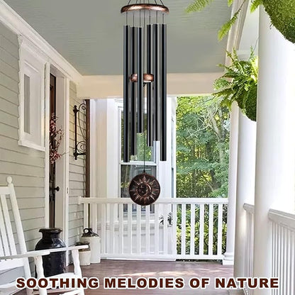 48" Large Wind Chimes for Outside, Deep Tone Sun Moon Star Outdoor | Deep tones, 48-inch size, weather-resistant aluminum, vintage sun moon star design, gift boxed and ready to hang