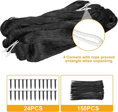 BSTPCOO 100'x100' Bird Netting for Chicken Coop, Heavy Duty Nylon 1" Mesh Poultry Netting Chicken Nettings Roof Hawk, Aviary Nettings Deer Fence Garden Net for Fruits Trees Plant