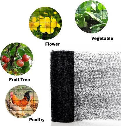 POYEE Bird Netting, 7.5x25FT Heavy Duty Garden Netting | Deer Netting for Fruit Trees Plants Strawberry Blueberry Bush Protection Anti Birds, Deers, Squirrels and Other Animals