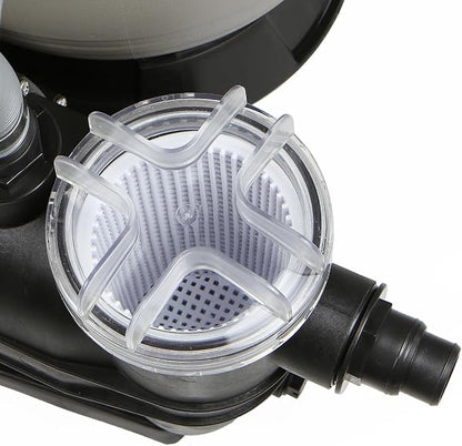 XtremepowerUS 13" Sand Filter Pump System for Above Ground Pools, 3/4 HP 2460 GPH Pool Pump with Timer, 4-Way Multi-Port Valve, for Pools Up to 10,000 Gallons
