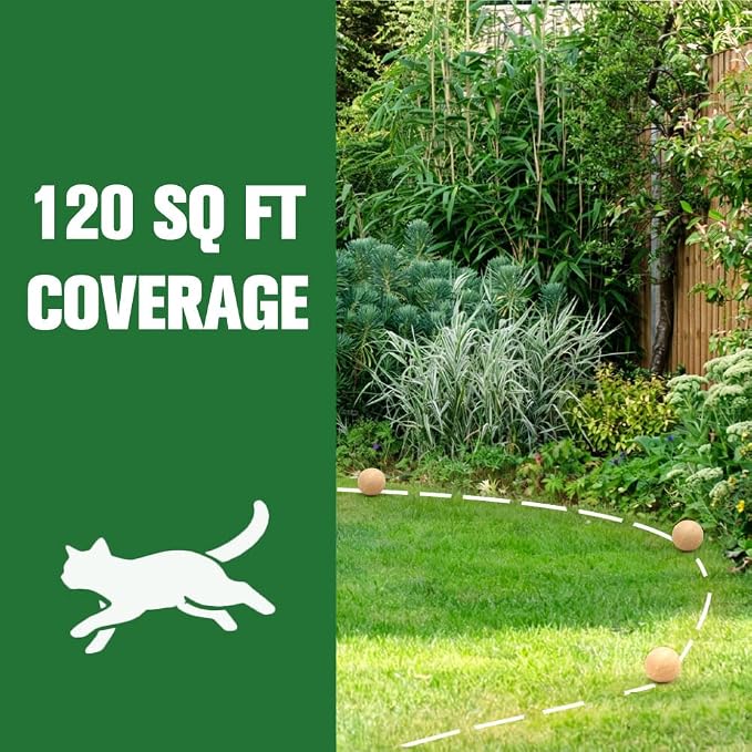 Cat Repellent, Cat Deterrent, Cat Repellent for Yard, Helps Keep Cats Away from Furniture, Gardens & Entry Areas, Indoor & Outdoor Use, Family & Pet Friendly - 10 Packs