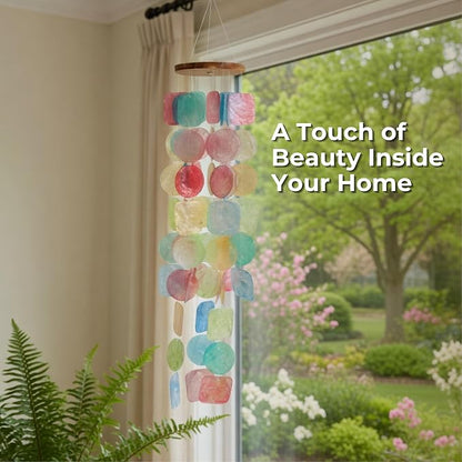 Solange & Frances Rainbow Wind Chimes for Outside. Colorful Windchime Outdoors, Wind Chimes House Decor. Unique Birthday Gifts for Women, Gifts for Mom, Gift for Men