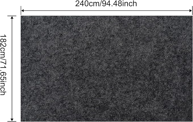 6 x 7.87 FT Outdoor Storage Shed Mat, 3mm Thickened Waterproof Shed Base Flooring Pad, Outdoor Carport Mat, Anti-Slip Dustproof Patio Furniture Floor Scratch Prevention
