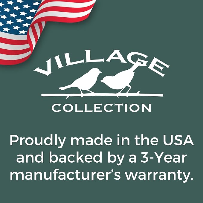 North States Village Collection - Antique Store Birdfeeder for Outdoors, Holds 6.5 Lbs of Seed in Green