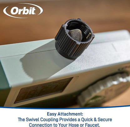 Orbit Programmable Digital Hose Watering Timer - 3 Outlet - Battery Powered - with LCD Screen - Built-in Rain Delay - Water-Resistant - 56082 (Pack of 4)