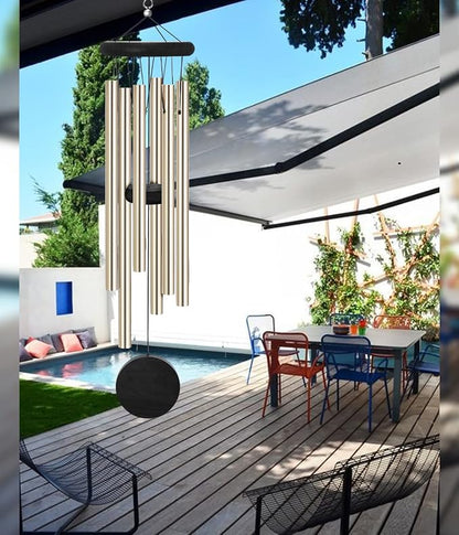 Memorial Wind Chimes Outdoor with 6 Aluminum Alloy Tubes and Hook, Wind Chimes for Home Decor Garden Patio Outdoor