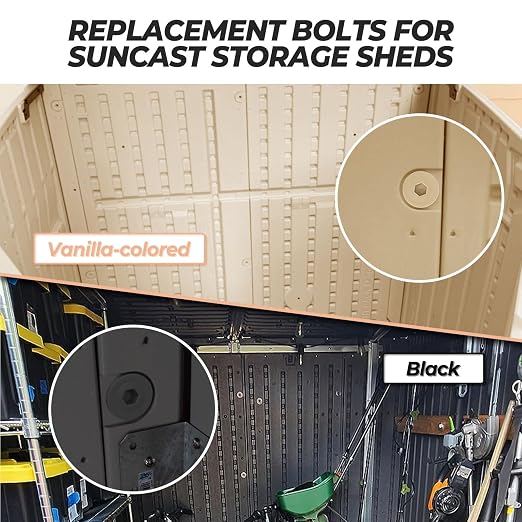 20PCS Storage Sheds Replacement Bolts with Screwdriver,Compatible with Suncast Storage Sheds,Suncast Shed Accessories,Replacement Screws for Suncast Storage Sheds