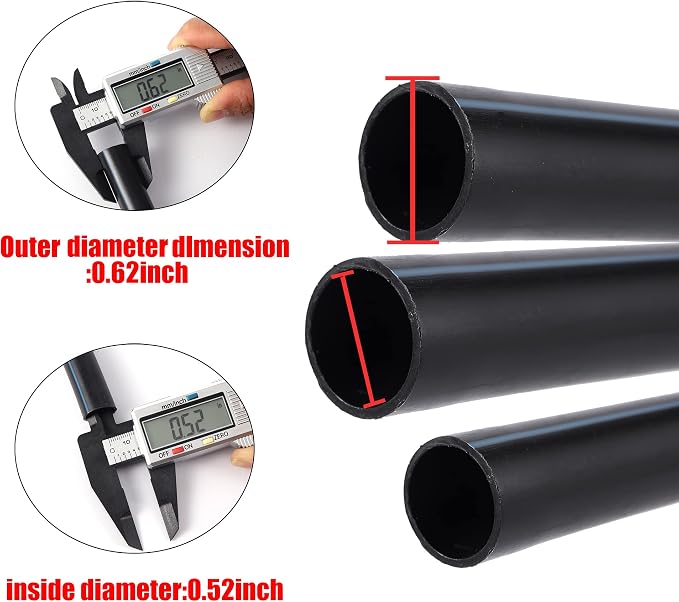 1/2 Inch to 1/4 Inch Tubing Irrigation Fittings for (1/2'' ID x 0.60''-0.63'' OD) 16mm Drip Tubing,Locked Barbed Tee Connectors (10 Pcs Barbed Tee 4-Way)