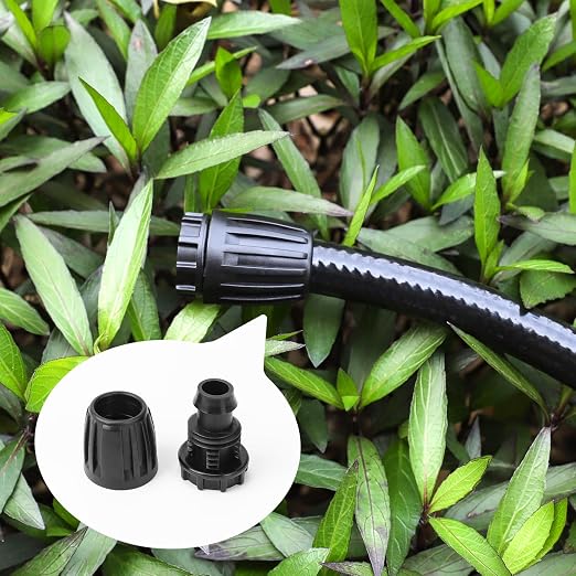 MIXC 1/2 Inch Drip Irrigation Fittings End Caps 10 Pack | Lock Nut Anti-Leak Seal, Quick-Connect Install, Fits 1/2" Irrigation Tubing , 1/2" ID X 0.65" OD, for Garden Watering System