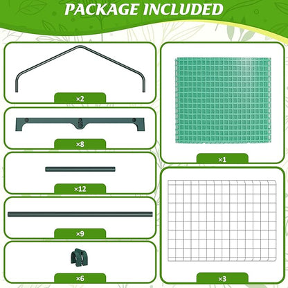 AlisisFores 3-Tier Greenhouse for Indoor and Outdoor Use, 4ft Tall Portable Mini Green House with Shelves, Zipper Door & PE Cover, for Seed Starting, Plants, Herbs, Balcony, Patio Gardening