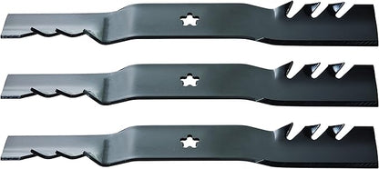 Oregon Lawn Mower Blades, 3 Pack, Gator G3 Mulching Blades, Lawn Mower Parts, 18-7/16" Length, 54" Deck, Fits Most Standard Mowers Such as Ariens, AYP, Craftsman, Dixon, Husqvarna and More (95-605)