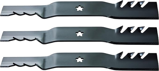 Oregon Lawn Mower Blades, 3 Pack, Gator G3 Mulching Blades, Lawn Mower Parts, 18-7/16" Length, 54" Deck, Fits Most Standard Mowers Such as Ariens, AYP, Craftsman, Dixon, Husqvarna and More (95-605)