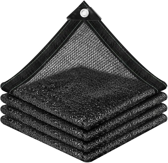 vensovo 40% Sunblock Shade Cloth Net Black Resistant - 6x12 Ft Garden Shade Mesh for Plant Cover, Greenhouse, Chicken Coop, Kennels, Tomatoes Plants