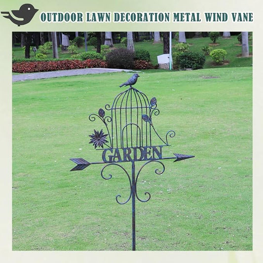 Decorative Garden Stakes，Metal Garden Sign Yard Decorations Outdoor | 58"H Decorative Metal Garden Stakes Outdoor Lawn Backyard Porch Pathway Decor