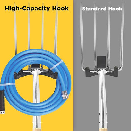 12pcs Storage Shed Hooks U Tool Hangers Compatible with Suncast/Craftsman | Durable PC Material | Double-Headed Design | Supports Up to 50 lbs | Threaded Installation | Shed Storage Accessories