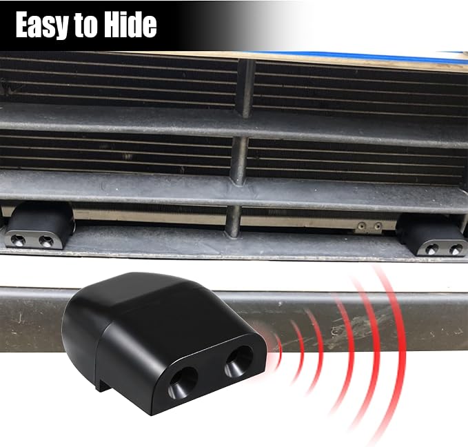 ZIMISI Deer Whistles for Vehicles, Animal Warning Whistle Devices to Avoid Collision, Deer Repellent Devices with Adhesive Tapes, Animal Alert Horn Accessories for Most Cars (4PCS/Black)